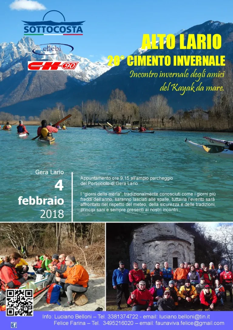 News 20^ Cimento Invernale 2018 Alto Lario: locandina del Cimento Invernale 2018 sull'Alto Lario