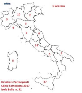 Italia Cartina Regioni Partecipanti Camp