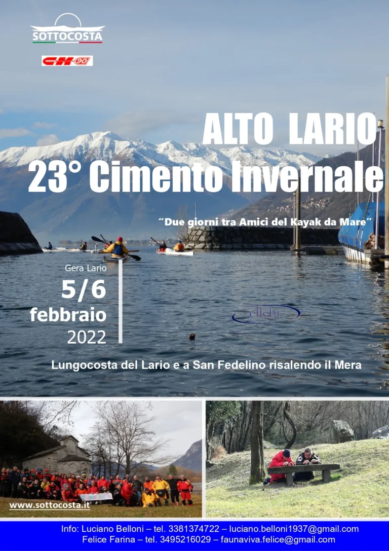 News 23° Cimento Invernale 2022, 5-6 Febbraio: locandina del 23° Cimento Invernale sull'Alto Lario