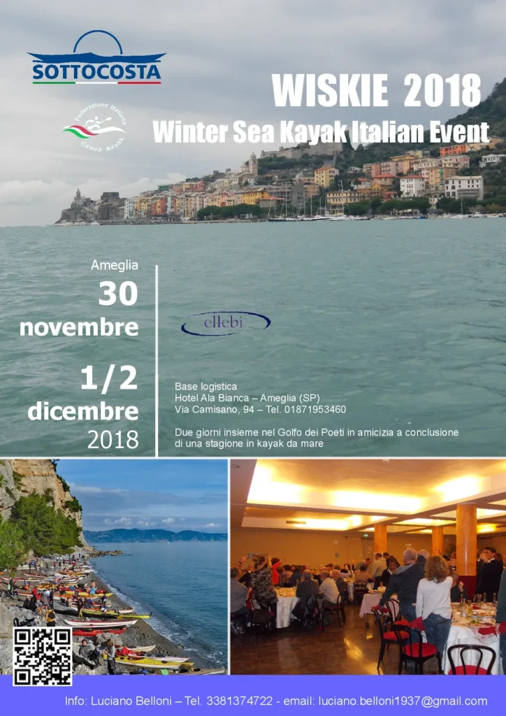 Winter Sea Kayak Italian Event, WISKIE 2018: locandina del WISKIE 2018