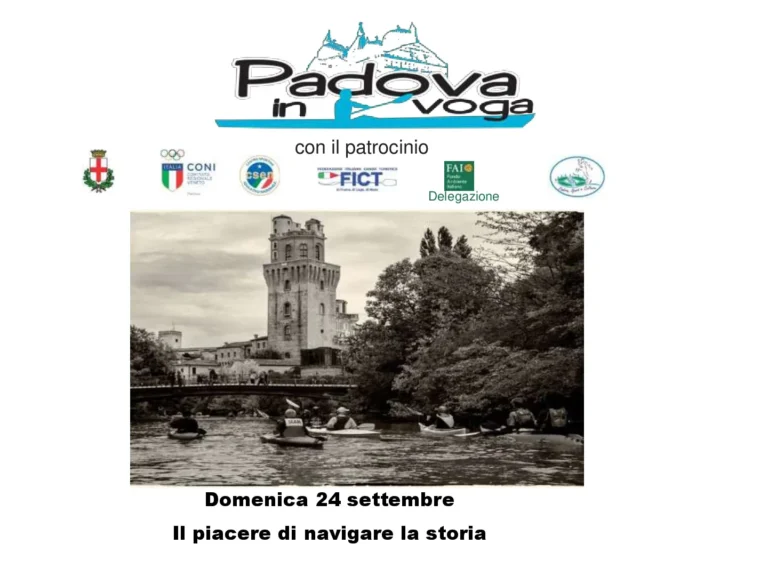 News Padova IN voga-8^edizione: locandina di Padova in Voga con il ponte sul fiume