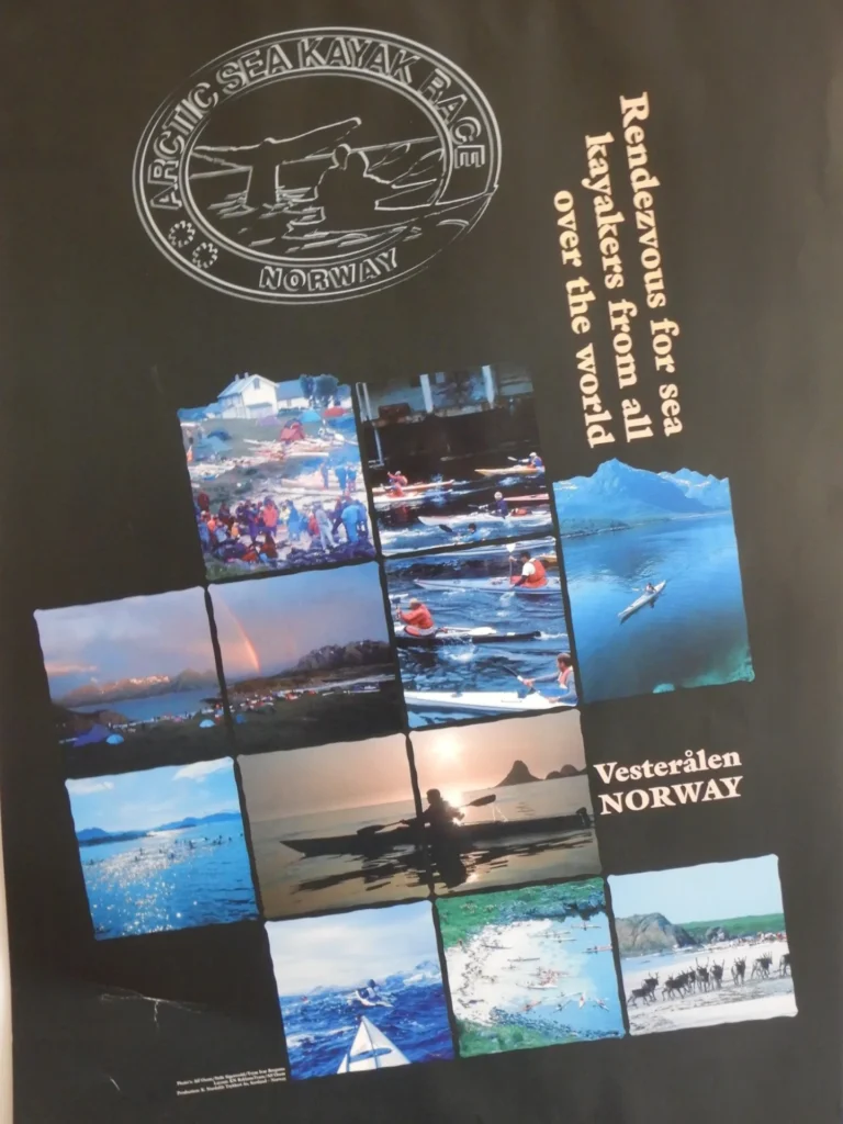 News Arctic Sea Kayak Race (ASKR) 2001, Testo di Luciano Belloni: poster dell'Arctic Sea Kayak Race nelle Vesterålen in Norvegia