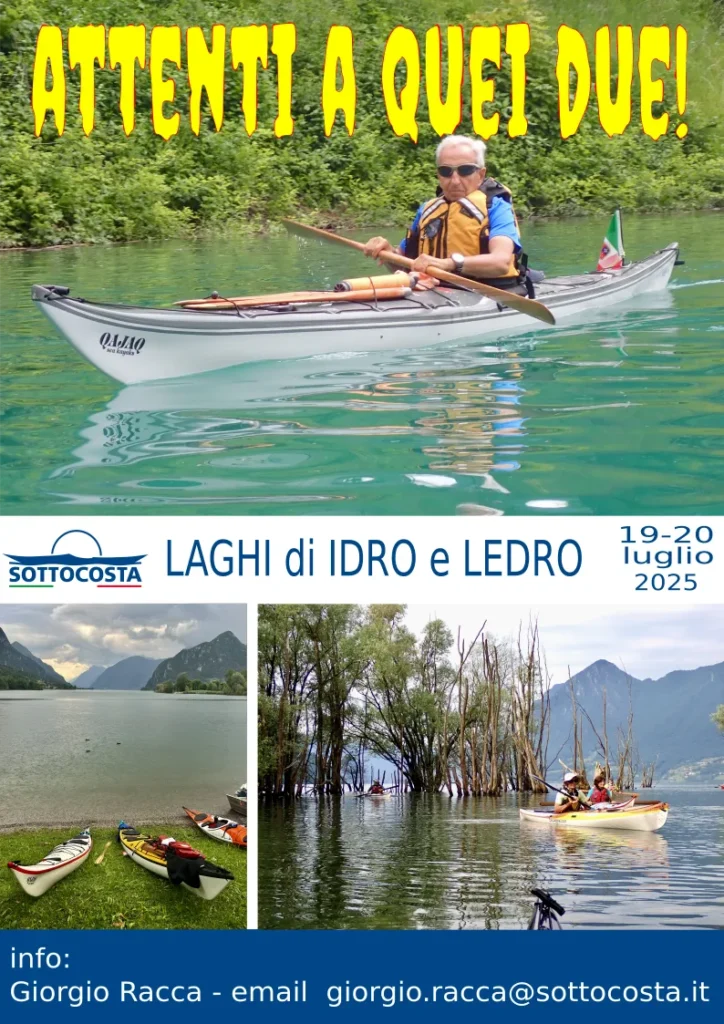 Attenti a quei due Lago di Ledro e Lago d’Idro 19-20 luglio 2025: locandina di Attenti a quei due 2025 sui laghi di Idro e Ledro