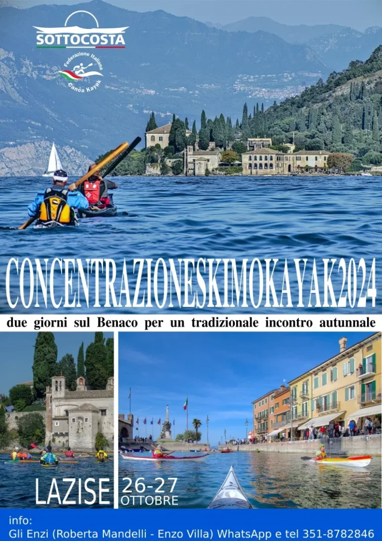 News 23ma edizione CONCENTRAZIONESKIMOKAYAK Lazise 26-27 Ottobre 2024: locandina della Concentrazione Eskimokayak 2024 a Lazise