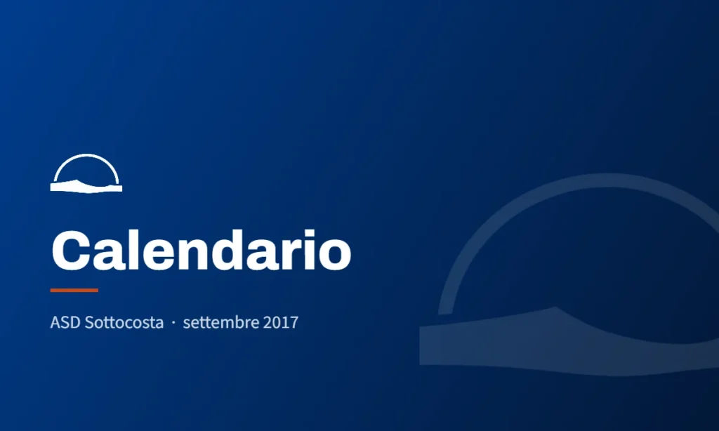 Calendario 2017: copertina grafica con la scritta Calendario