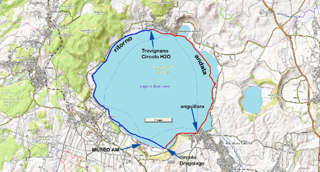 Giro del lago di Bracciano – 2 giorni