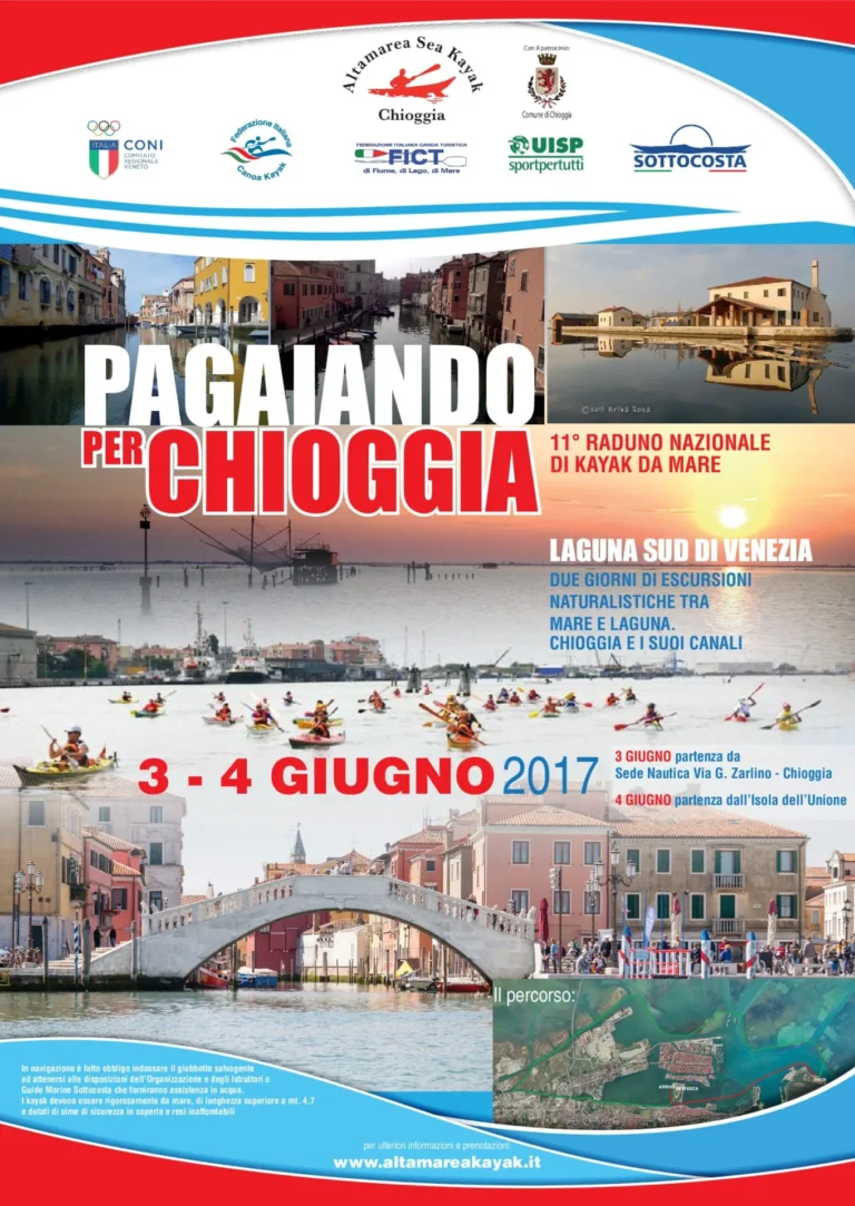 News Pagaiando per Chioggia: locandina di Pagaiando per Chioggia 2017