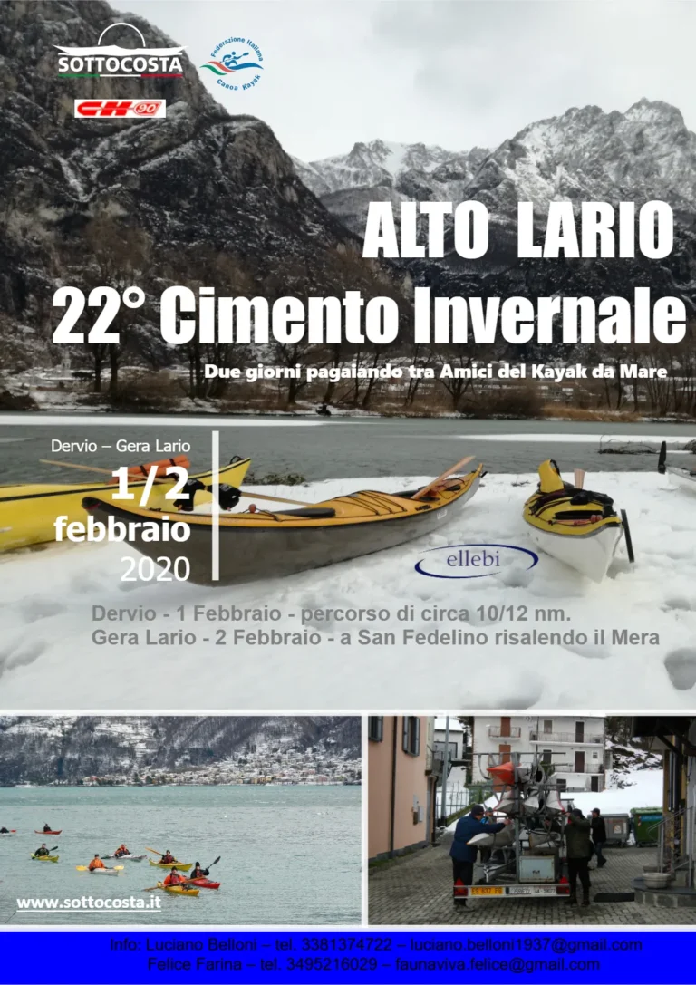 News 22° Cimento Invernale 2020 1-2 Febbraio: locandina dell’evento