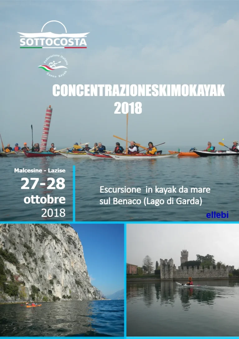 News Concentrazioneskimokayak sul Benaco (Lago di Garda)-18a edizione: locandina dell’evento
