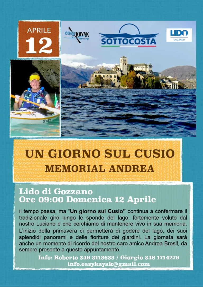 News Un Giorno sul Cusio Memorial Andrea 12 Aprile 2026: locandina dell’evento