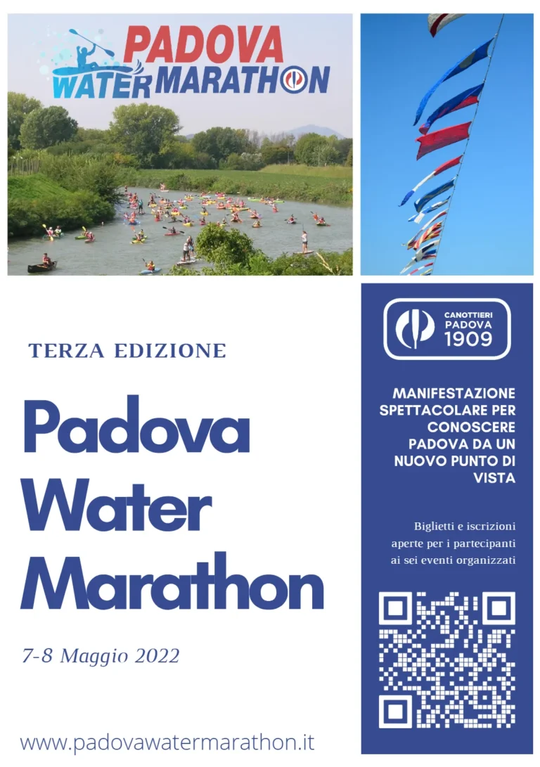 News Padova Water Marathon 7-8 Maggio 2022: locandina dell’evento