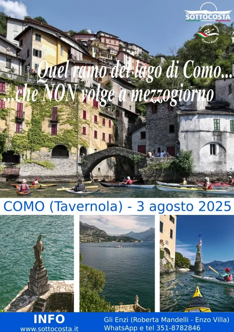 News Quel ramo del lago di Como che non volge a mezzogiorno incontro tra gli amici di Sottocosta, 03 Agosto 2025: locandina dell'edizione 2025 con il borgo e il ponte in pietra