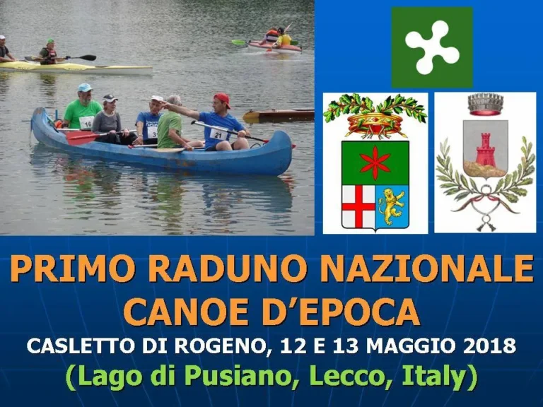 News Primo Raduno Nazionale canoe d’epoca: locandina del primo raduno nazionale di canoe d'epoca