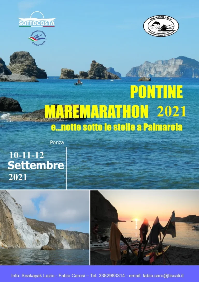 News XIX° Edizione Pontine MareMarathon 10-11-12 Settembre 2021: locandina della Pontine MareMarathon 2021