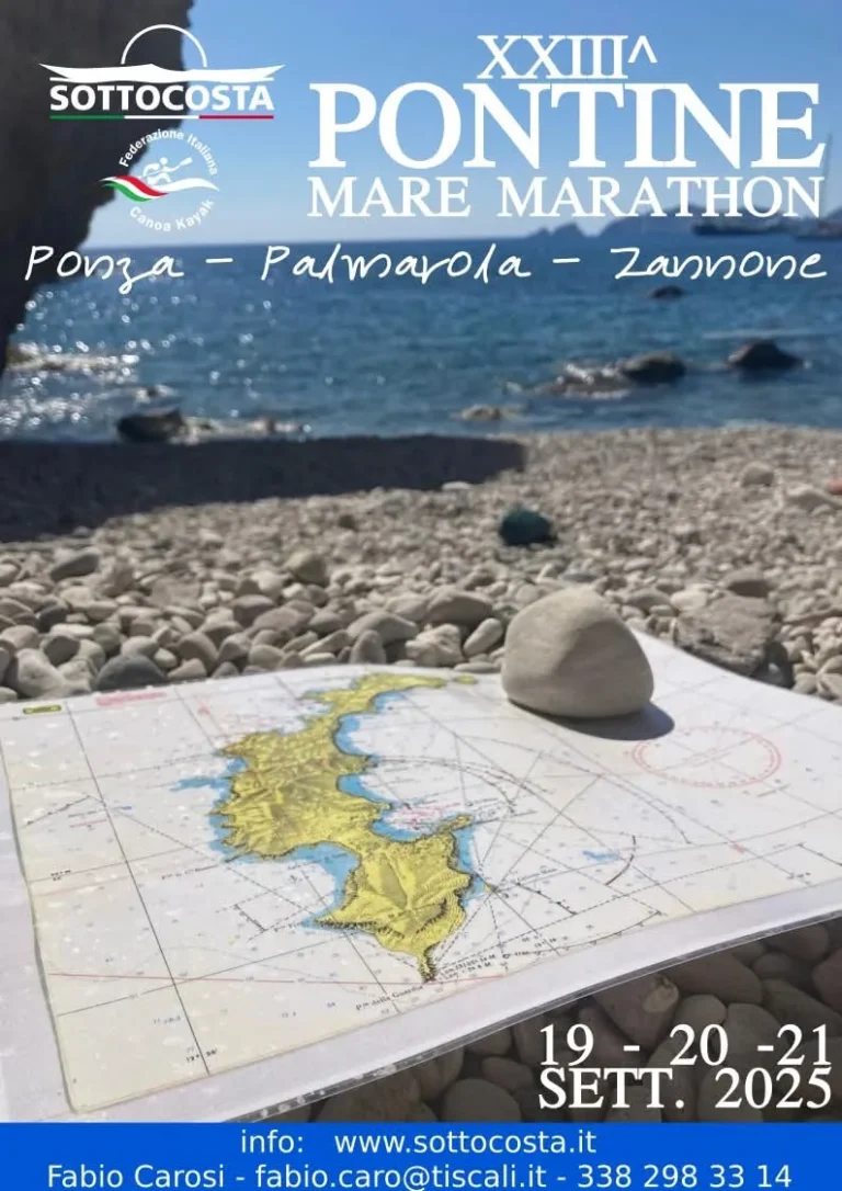 News XXIII Edizione Pontine MareMarathon 19-20-21 Settembre 2025: locandina della XXIII Pontine MareMarathon 2025
